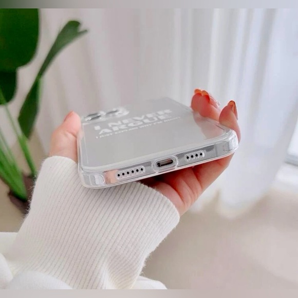 NWT iPhone 13ProMax Humorous Snarky Slogan Clear & Black Phone Cases - Picture 3 of 7